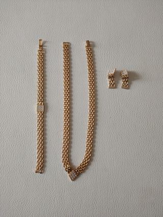 Parure bigiotteria Collana braccialetto e orecchin