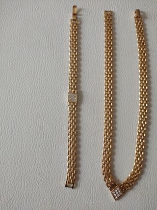 Parure bigiotteria Collana braccialetto e orecchin