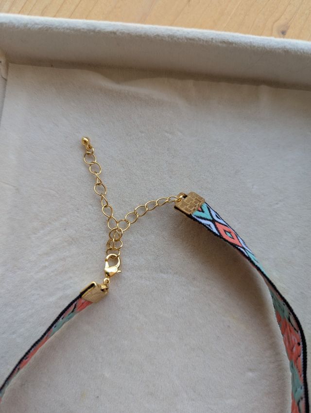 Choker geométrico multicolor