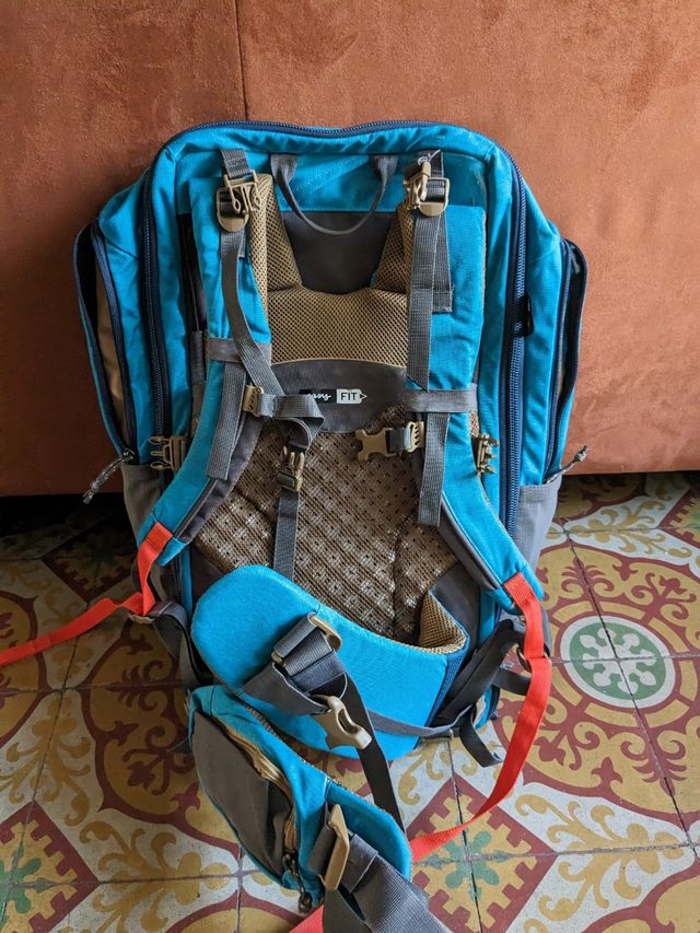 Mochila Quechua 50L - Azul Gris