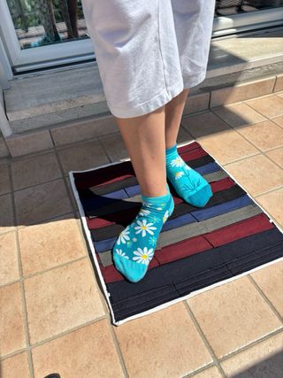 Tappeto patchwork multicolor 39x49cm