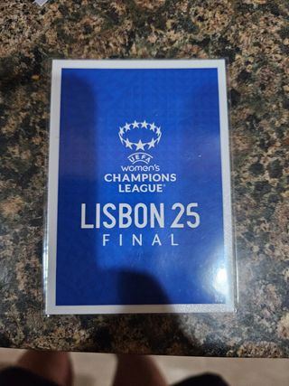 Cromo Final Champions League Femenina UEFA Lisboa
