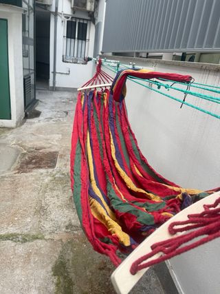 Hamaca portatil multicolor - Nueva con funda