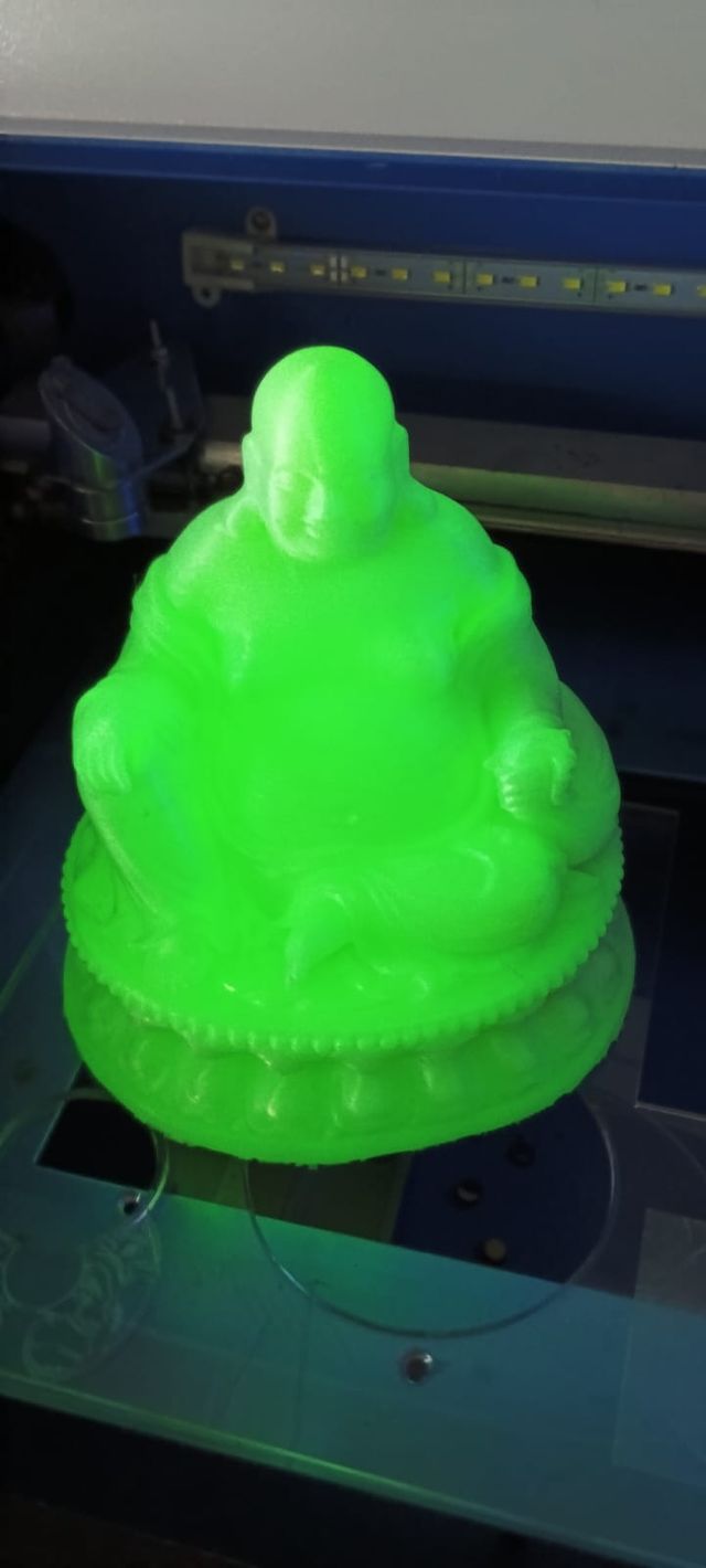 Buda de la suerte, impreso en 3D.