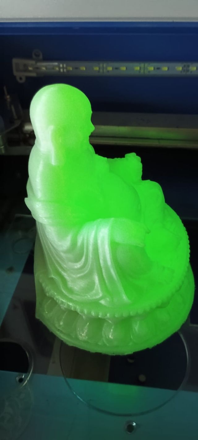 Buda de la suerte, impreso en 3D.