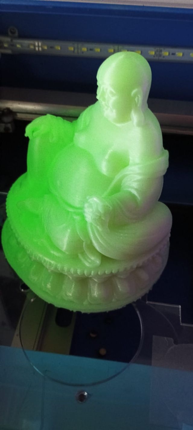 Buda de la suerte, impreso en 3D.