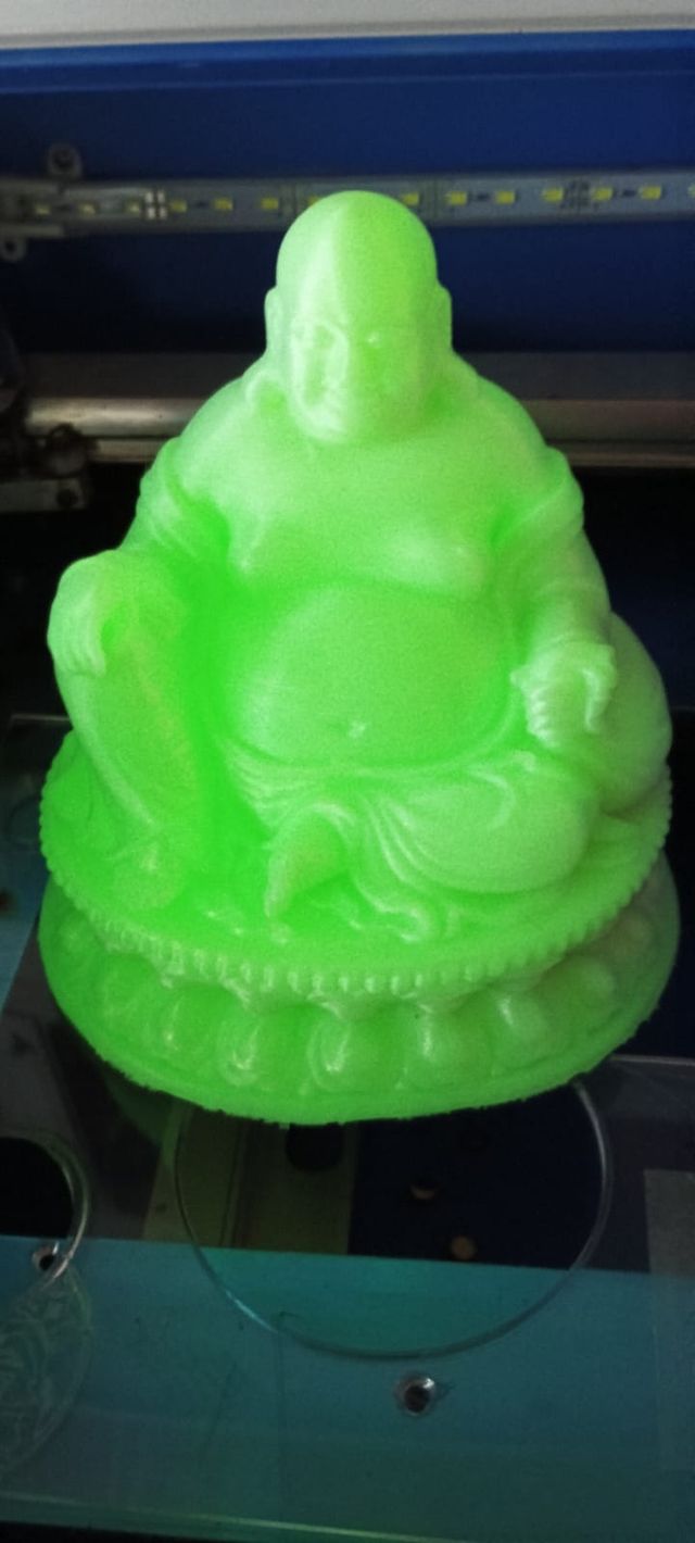 Buda de la suerte, impreso en 3D.
