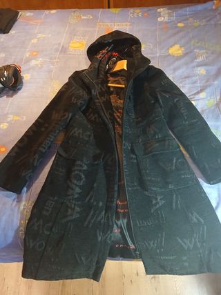 Abrigo Desigual negro - Talla M