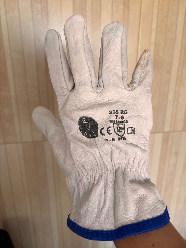 Guantes Piel Vacuno - 4 pares