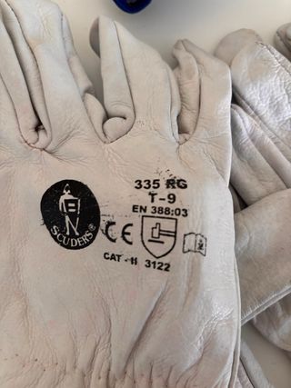 Guantes Piel Vacuno - 4 pares