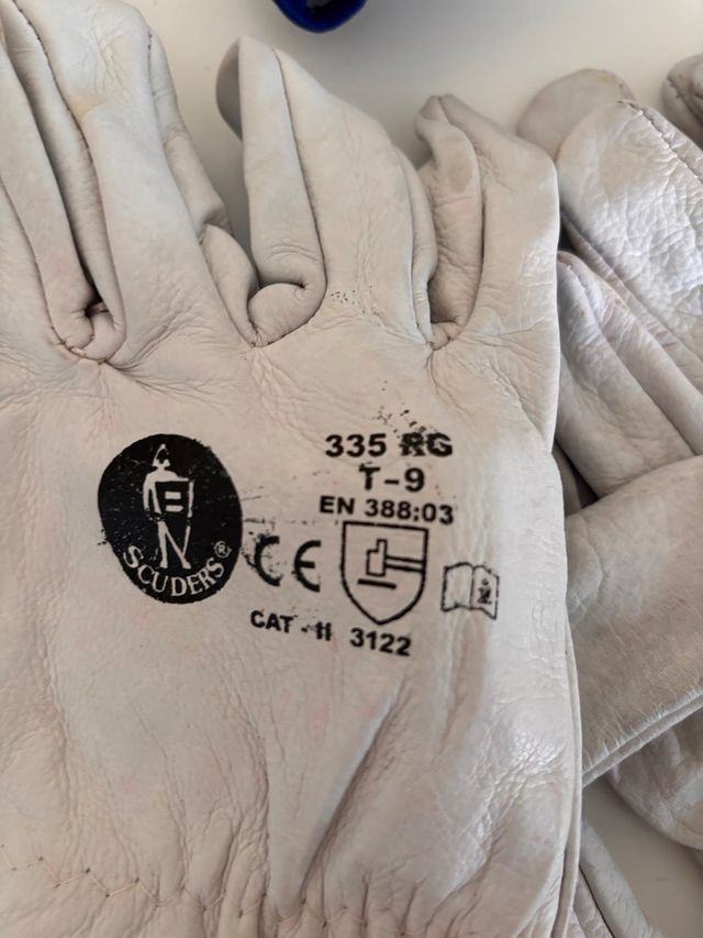 Guantes Piel Vacuno - 4 pares