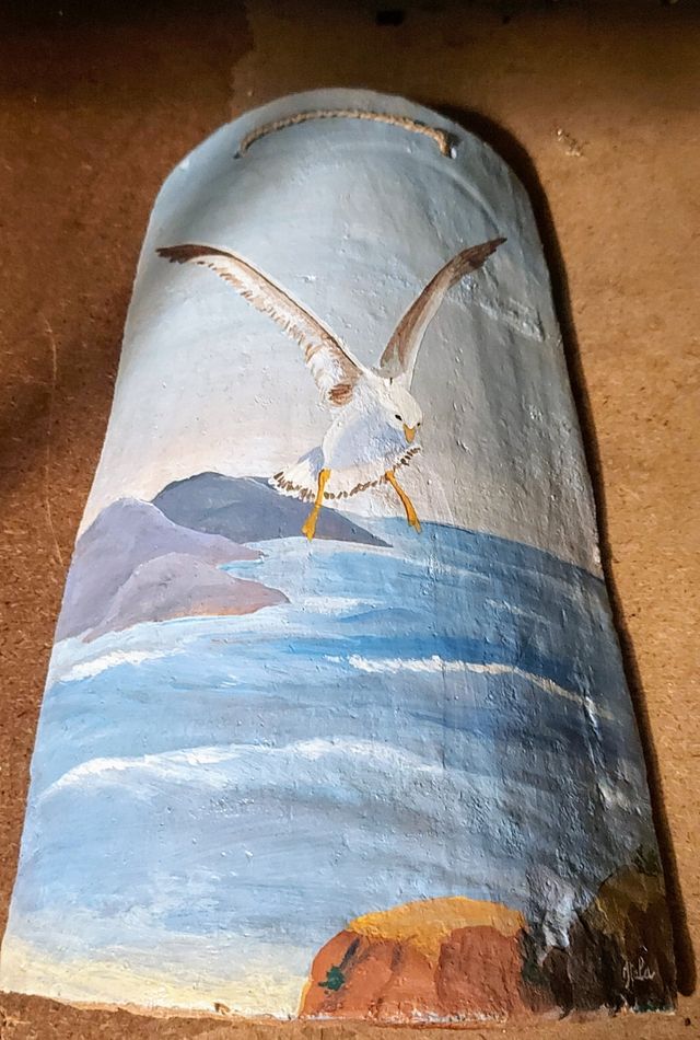 Tegole terracotta dipinte a mano