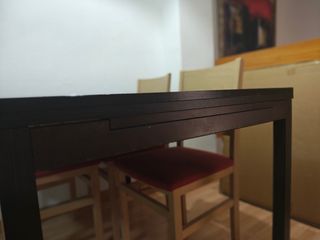 2 Muebles TV + Mesa Centro Negro + Mesa comedor
