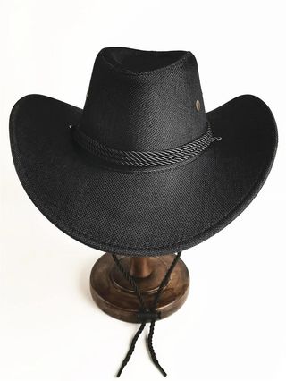 Sombrero Vaquero Cowboy Western Negro para Adulto