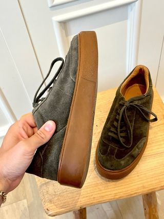 Zapatillas Zara - verde oliva - Talla 38