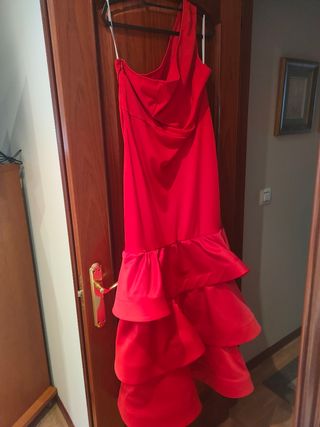 Vestido rojo fiesta - Talla L