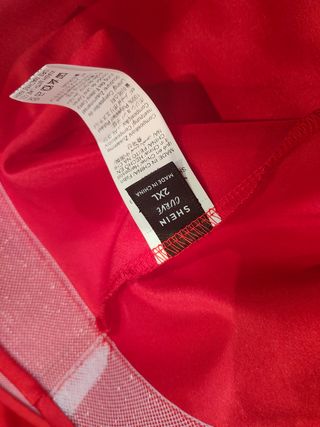 Vestido rojo fiesta - Talla L