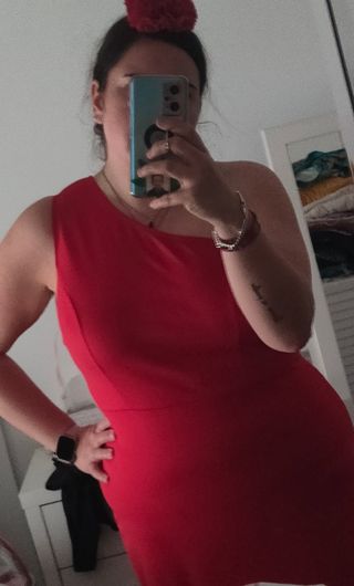 Vestido rojo fiesta - Talla L