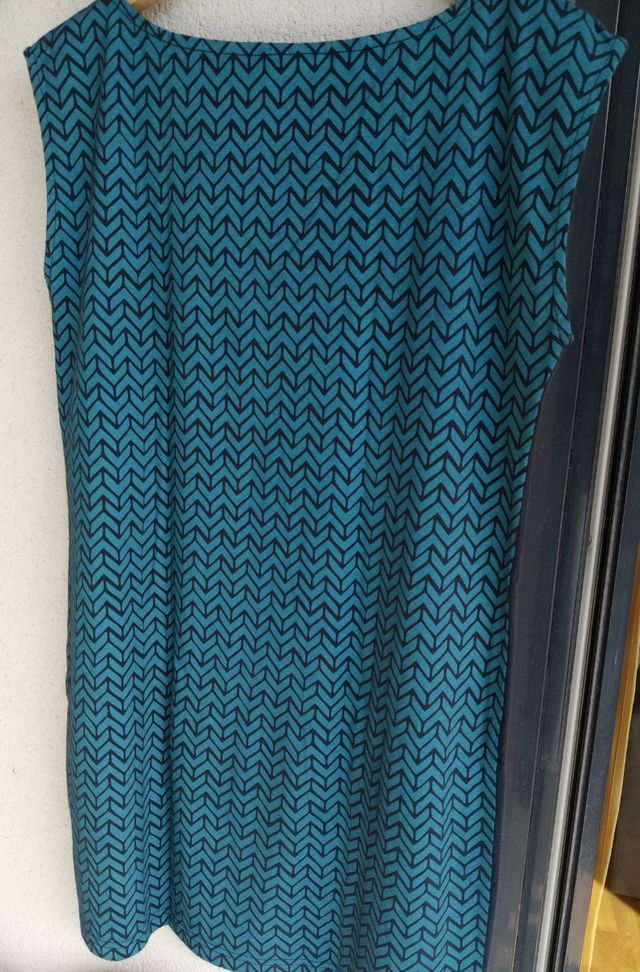 Vestido Skunfunk playero - Negro & Verde azulado