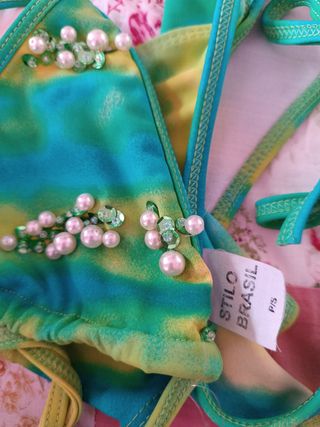 Bikini Stilo Brasil Verde-Turchese