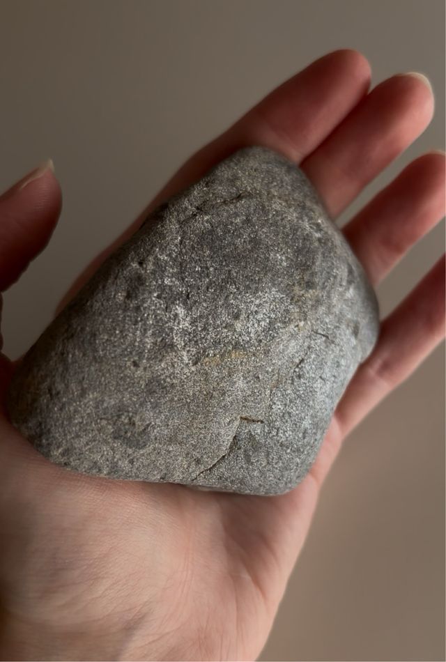 Piedra Hematite natural plateada