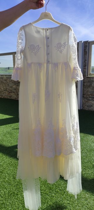 Vestido comunión niña blanco