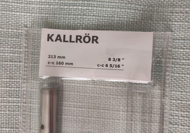 Tirador puerta Kallror (Ikea) acero inoxidable