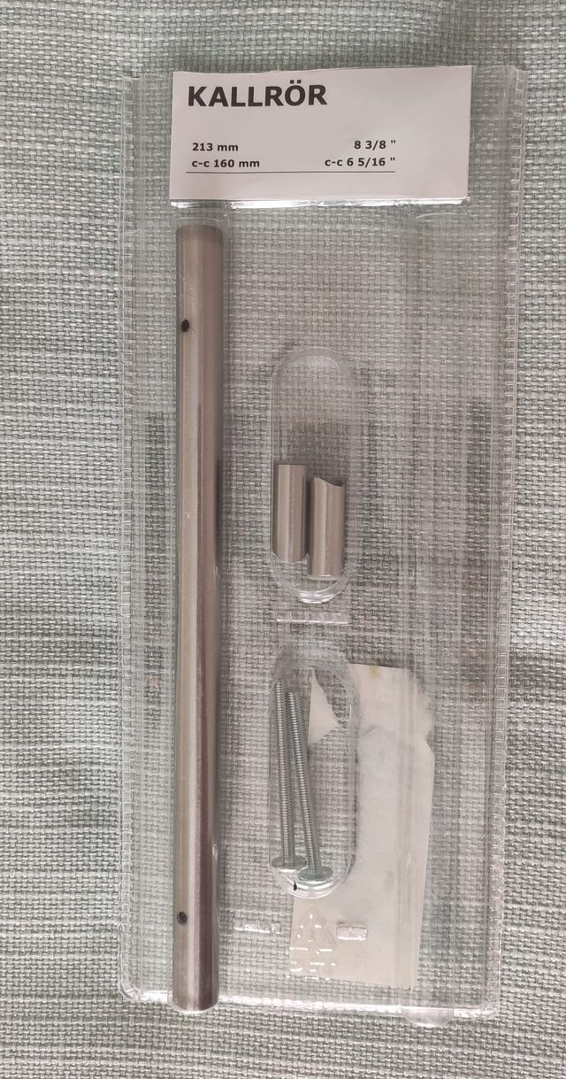 Tirador puerta Kallror (Ikea) acero inoxidable