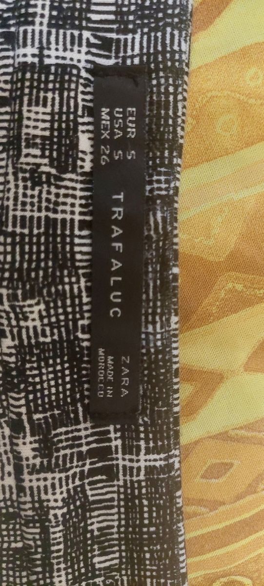 Pantaloni Zara donna Tg.S bianco-nero