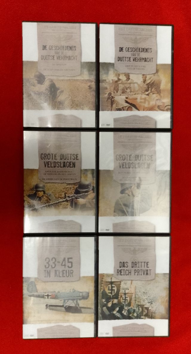 6 DVDs documentales guerra alemana