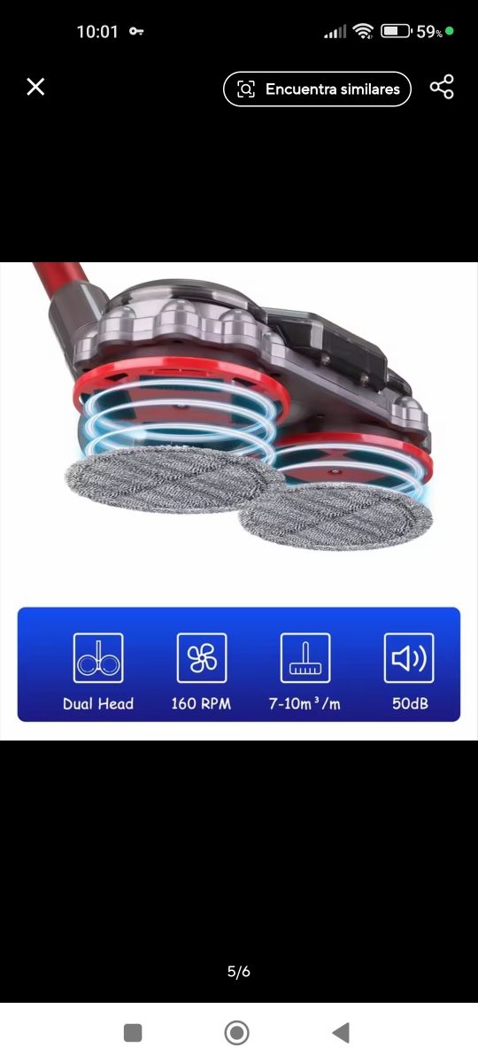 Cabezal fregona Dyson V10 Slim/V12 Slim