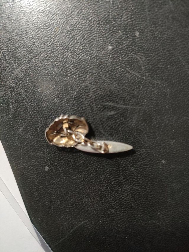 Gemelos Art Decó plata