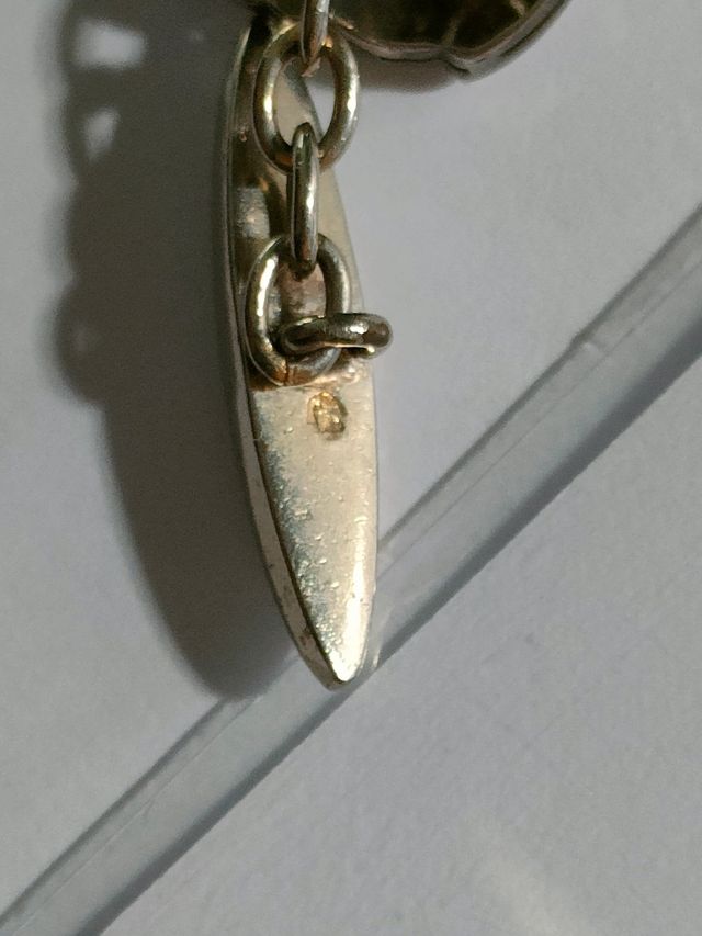 Gemelos Art Decó plata