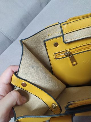 Borsetta gialla giallo ocra