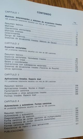 Libro "Problemas de álgebra lineal"