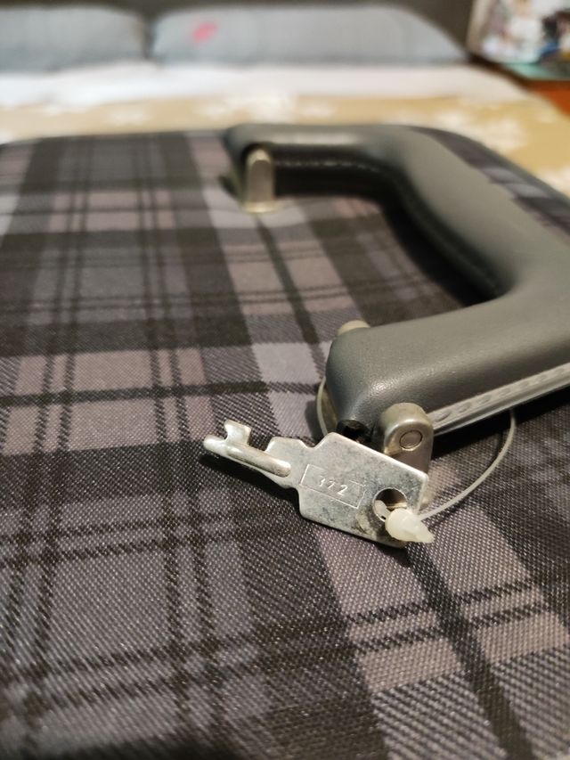 Beauty case vintage stile tartan