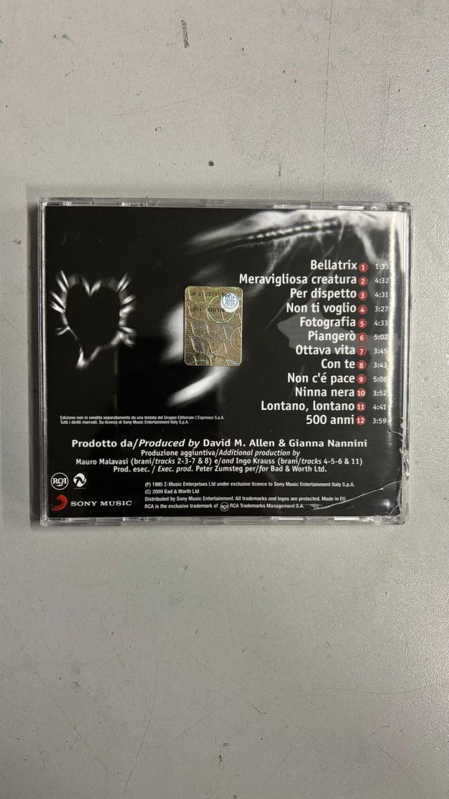 CD Gianna Nannini Dispetto