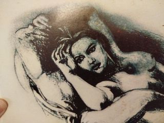 Cartulina Dibujo Rose Desnuda con el Diamante