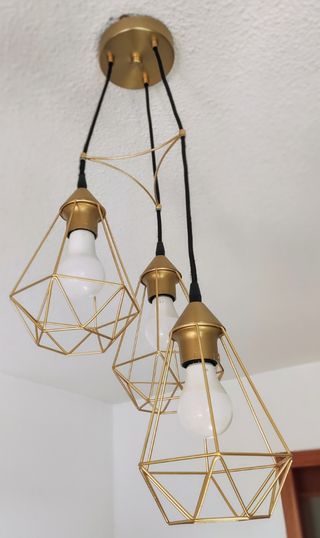 Lámpara techo Ikea estilo industrial vintage