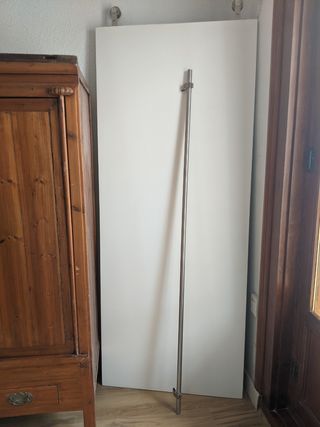 Puerta corredera blanca - Kit completo
