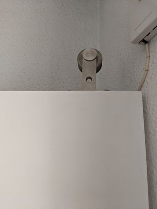 Puerta corredera blanca - Kit completo
