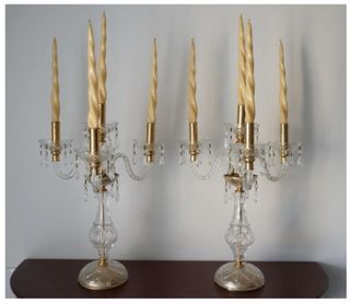 REBAJA: Candelabros cristal x 30 euros
