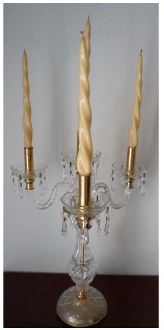 REBAJA: Candelabros cristal x 30 euros