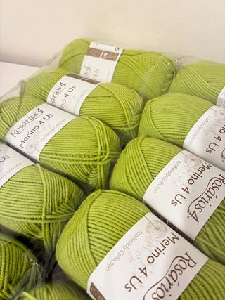 10 madejas lana Merino 4 us color 50