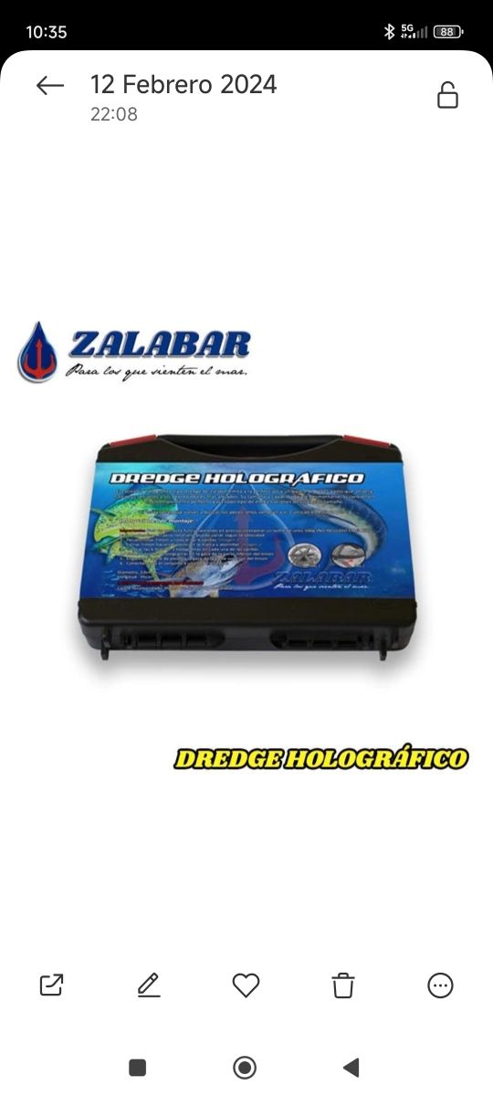 Dredge Holográfico Zalabar - Pesca