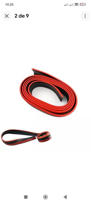 Lip Spoiler parachoques rojo