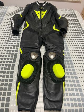 Mono piel Dainese Angel, J,93 - Negro/Amaril