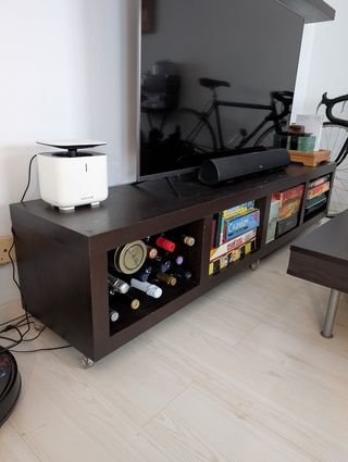 Mueble TV salón - madera marrón