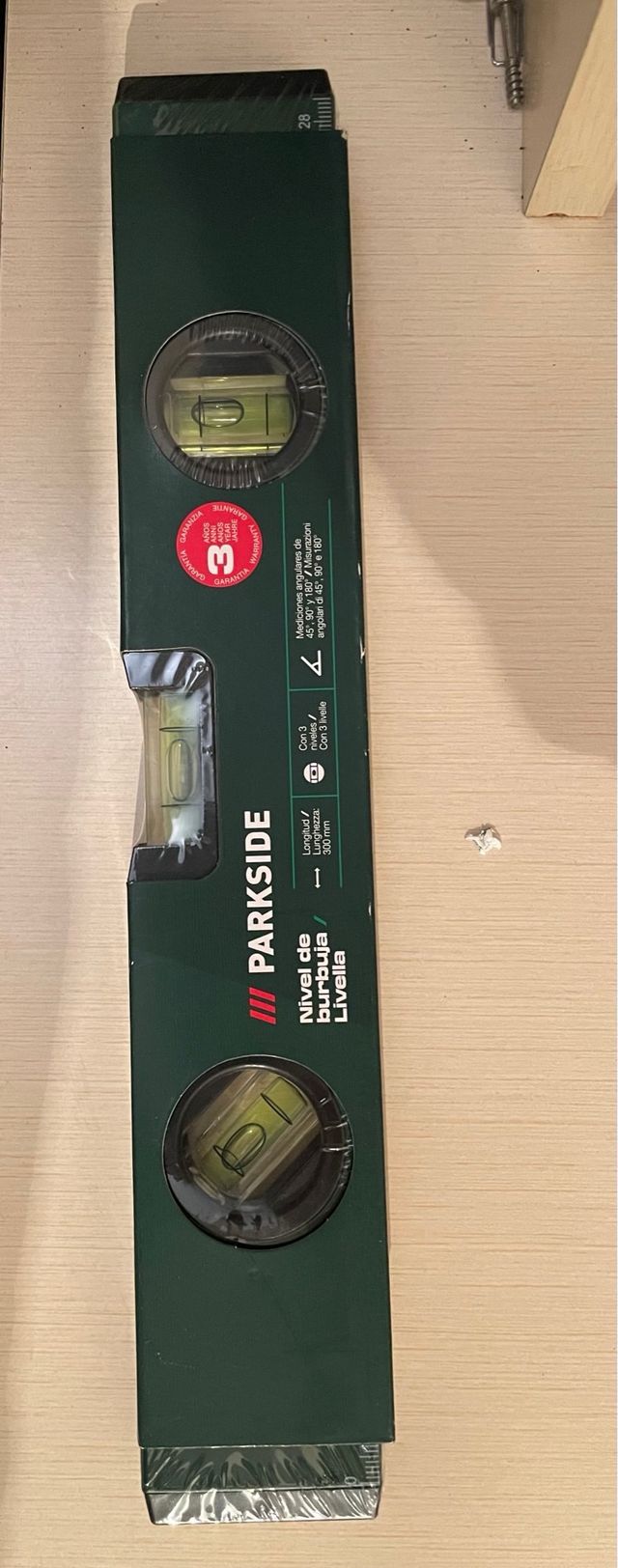 Livella Parkside 30cm - 3 bolle