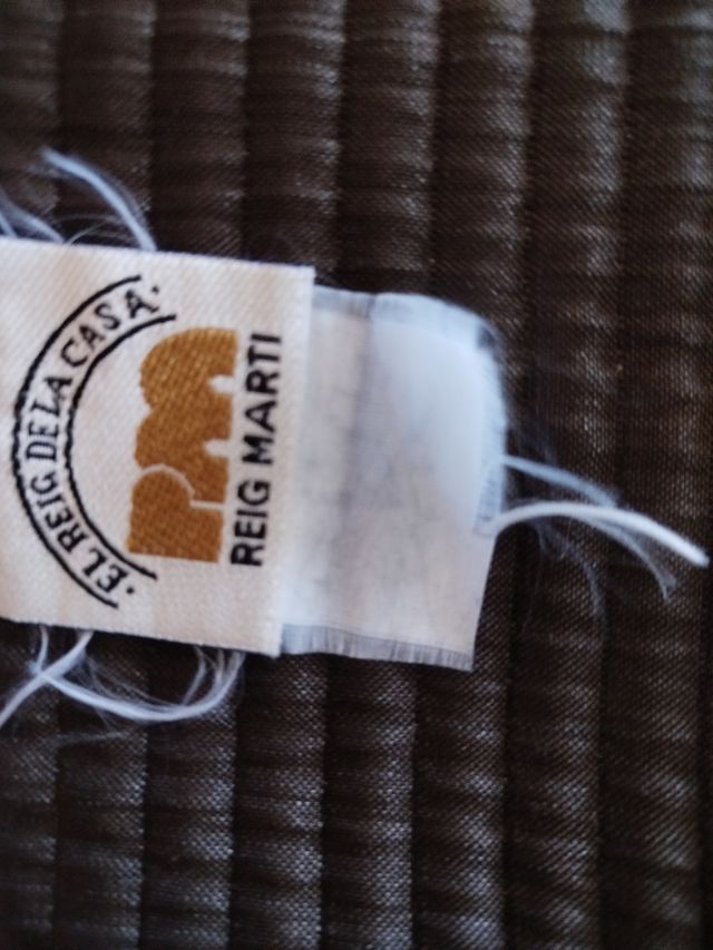 Colcha verano beige y marrón reversible,